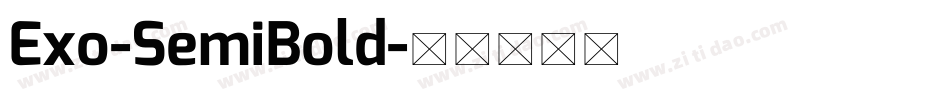 Exo-SemiBold字体转换