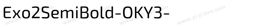 Exo2SemiBold-OKY3字体转换