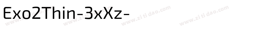 Exo2Thin-3xXz字体转换