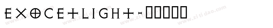 ExocetLight字体转换