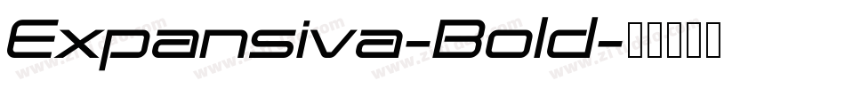 Expansiva-Bold字体转换