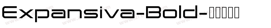 Expansiva-Bold字体转换