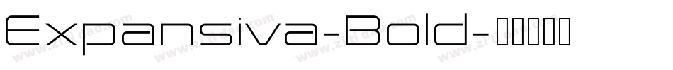 Expansiva-Bold字体转换