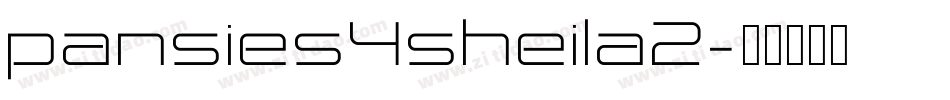 pansies4sheila2字体转换