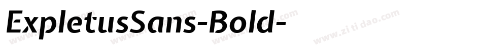 ExpletusSans-Bold字体转换