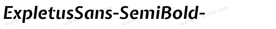 ExpletusSans-SemiBold字体转换