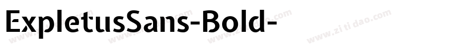 ExpletusSans-Bold字体转换