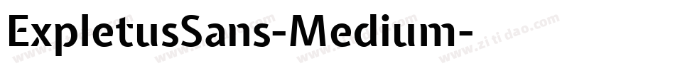 ExpletusSans-Medium字体转换
