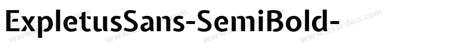 ExpletusSans-SemiBold字体转换