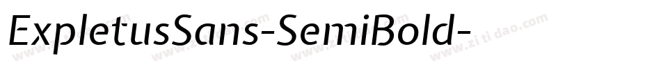 ExpletusSans-SemiBold字体转换