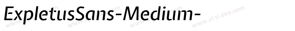 ExpletusSans-Medium字体转换
