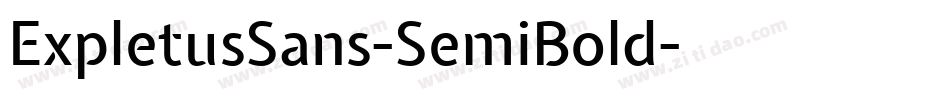 ExpletusSans-SemiBold字体转换