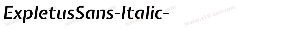 ExpletusSans-Italic字体转换