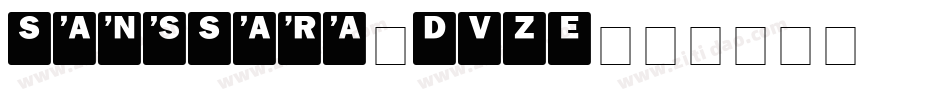 SansSara-DVZE字体转换