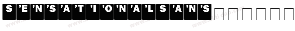 SensationalSans字体转换