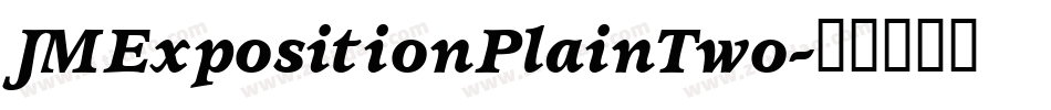 JMExpositionPlainTwo字体转换