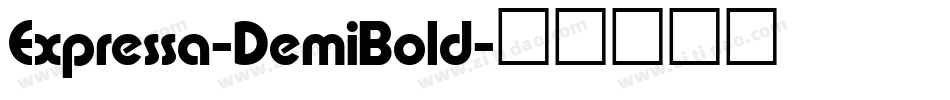Expressa-DemiBold字体转换