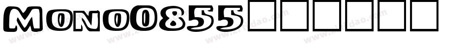 Mono0855字体转换