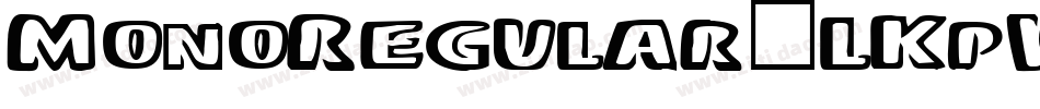 MonoRegular-LKpW字体转换
