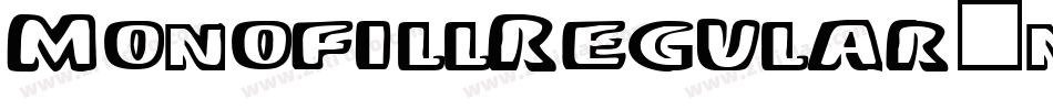 MonofillRegular-nRjP字体转换