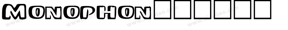 Monophon字体转换