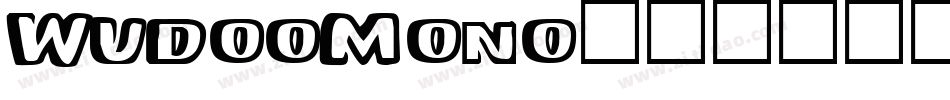 WudooMono字体转换