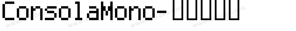 ConsolaMono字体转换