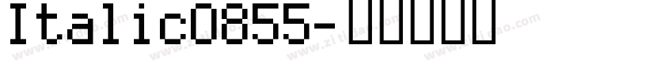 Italic0855字体转换