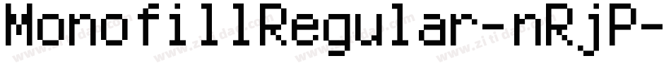 MonofillRegular-nRjP字体转换
