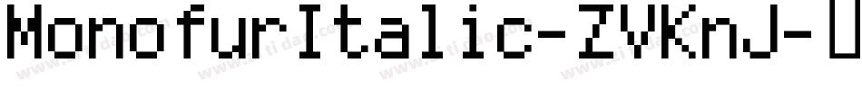 MonofurItalic-ZVKnJ字体转换
