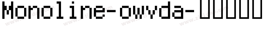 Monoline-owvda字体转换