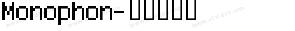 Monophon字体转换