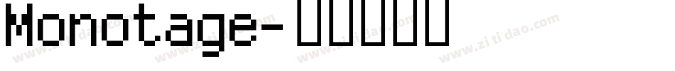 Monotage字体转换