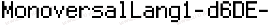 MonoversalLang1-d6DE字体转换