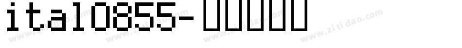 ital0855字体转换