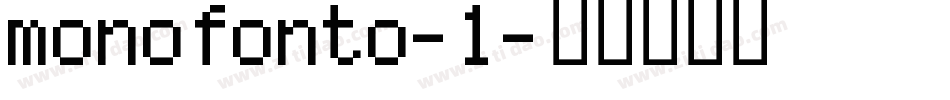 monofonto-1字体转换
