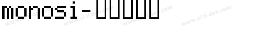 monosi字体转换