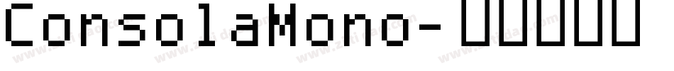 ConsolaMono字体转换