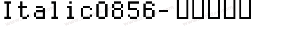 Italic0856字体转换