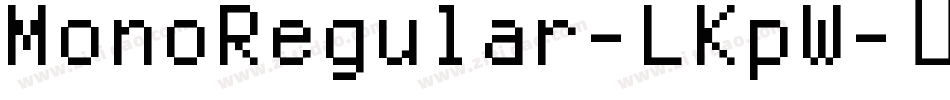 MonoRegular-LKpW字体转换