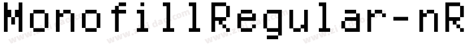 MonofillRegular-nRjP字体转换