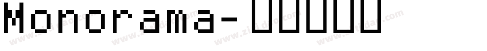 Monorama字体转换