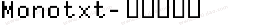 Monotxt字体转换