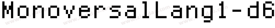 MonoversalLang1-d6DE字体转换