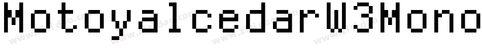 MotoyalcedarW3Mono-Wyzmz字体转换