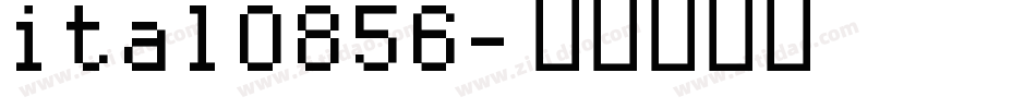 ital0856字体转换