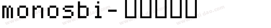 monosbi字体转换