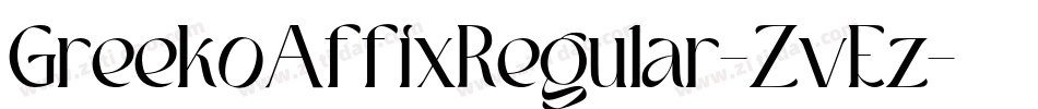 GreekoAffixRegular-ZvEz字体转换