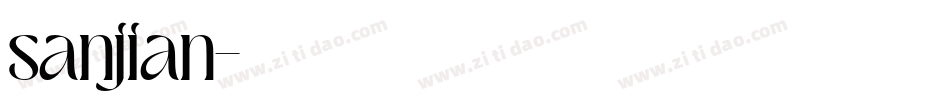 sanjian字体转换