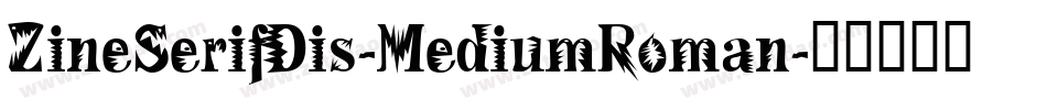 ZineSerifDis-MediumRoman字体转换